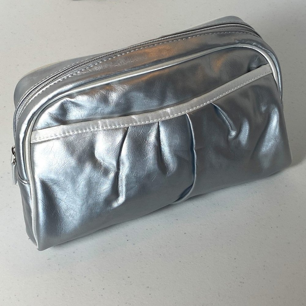 Orlane Cosmetics Bag, silver, new